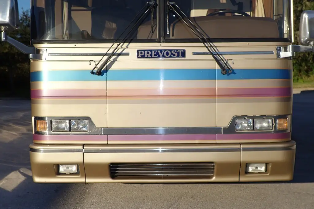 1995 Prevost H3-45 given a 2016-style front facelift by Excalibur Coach
