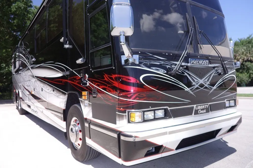 After: profile view of the completed facelift and new paint design